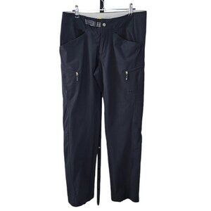 Mountain Hardwear Womens Outdoor Water Resistant Hiking Pants Size 8 Black